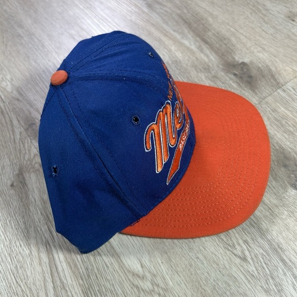 VTG Starter New York Mets Snapback Hat MLB Blue Orange Cap Made in USA - Picture 10 of 10